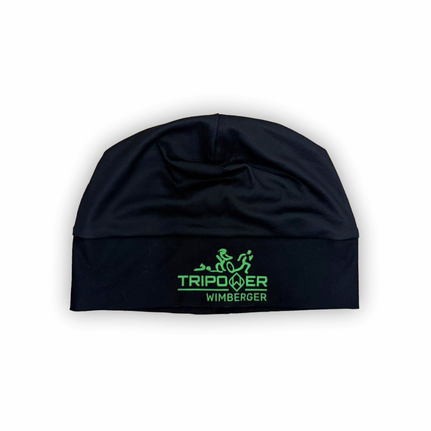 Graue Tripower Haube von Haidersport, aus weichem Material, ideal für Teamsportarten, zeigt das stilvolle Design.