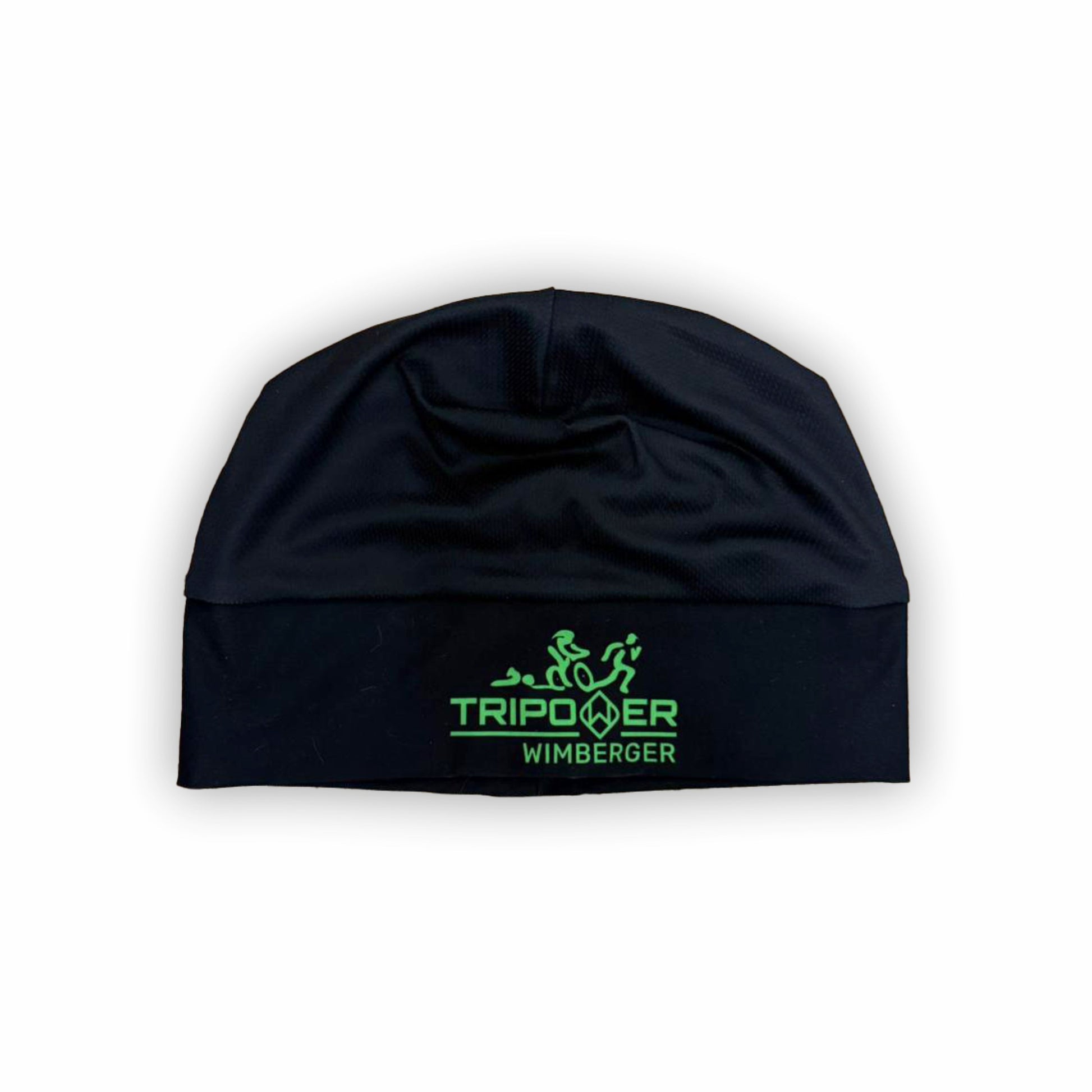 Graue Tripower Haube von Haidersport, aus weichem Material, ideal für Teamsportarten, zeigt das stilvolle Design.