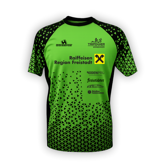 Haidersport Tripower Kinder Laufshirt in vibrant color, featuring breathable fabric and sporty design for active youth.