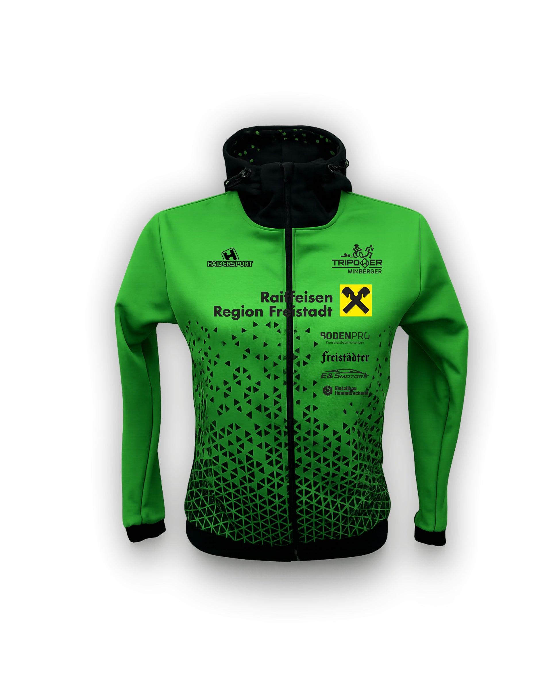 Herren-Kapuzenjacke von Haidersport Tripower, bequemer Hoodie mit Kapuze und sportlichem Design, ideal für Teamsport und Freizeit.