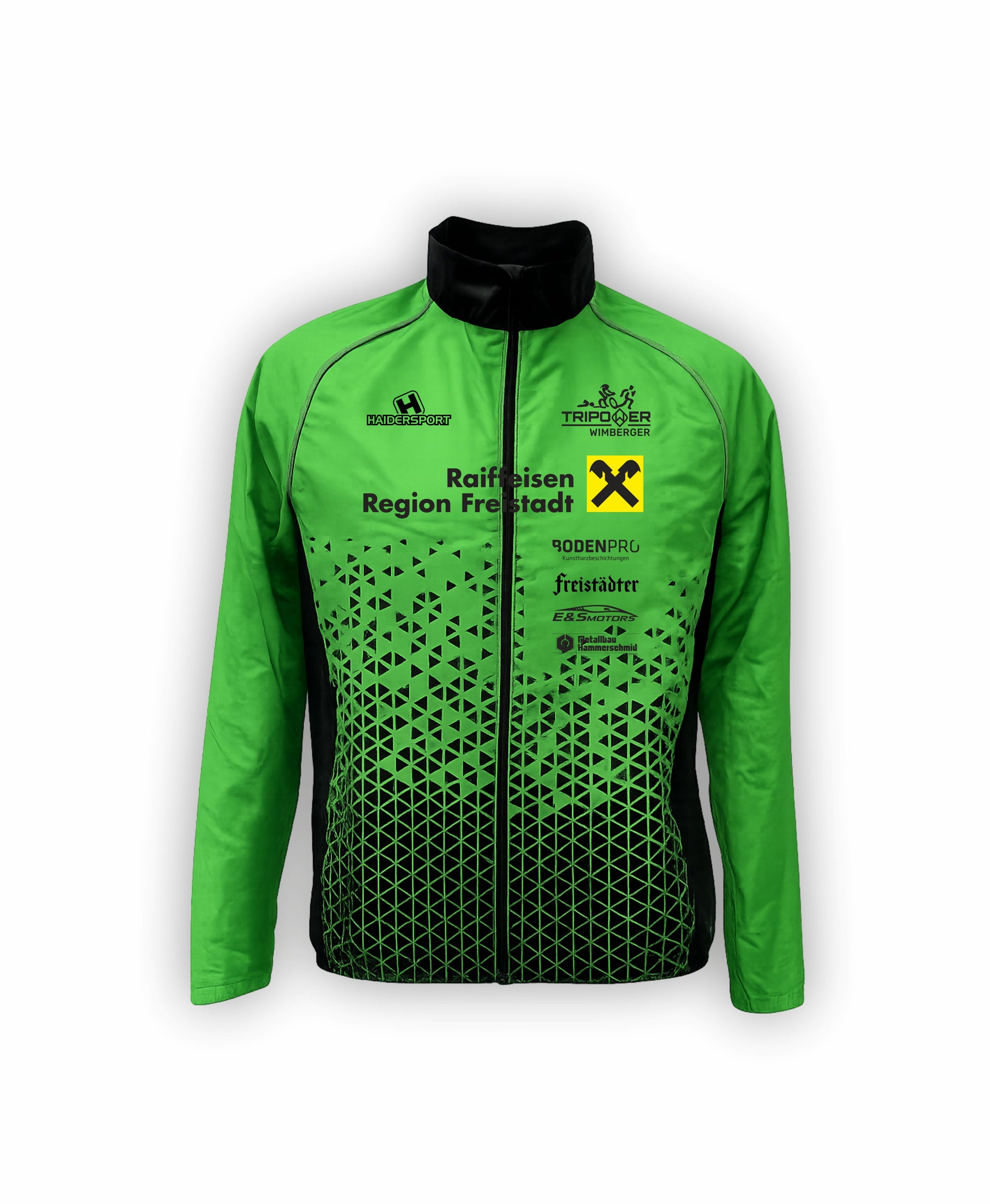 Unisex Windjacke Tripower von Haidersport, sportliche Teamsportswear, winddichtes Material, reflektierende Details, sportliches Design