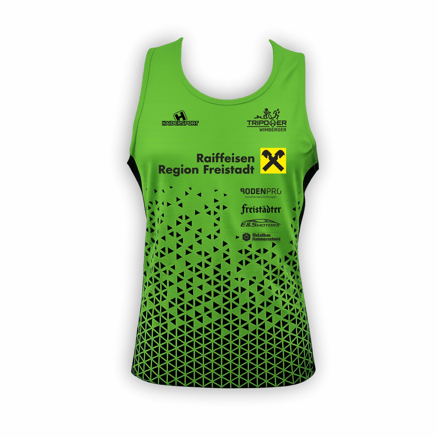 Ärmelloses Herren-Laufshirt von Haidersport Tripower, atmungsaktiv und bequem für sportliche Aktivitäten.